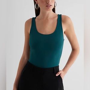 Express NWT Green Scoop Neck Bodysuit XL